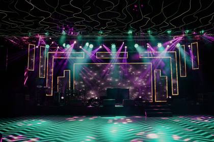 Stage and Backdrop — Sangeet decor — Alila Diwa Goa